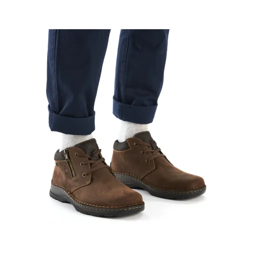 Rieker Herren Schnürschuhe nougatbraun