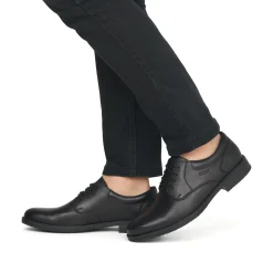 Rieker Herren Schnürschuhe mitternachtsschwarz
