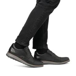 Rieker Herren Schnürschuhe stahlschwarz