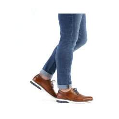 Rieker Herren Schnürschuhe kastanienbraun