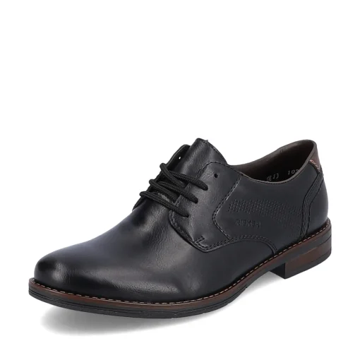 Rieker Herren Schnürschuhe mitternachtsschwarz