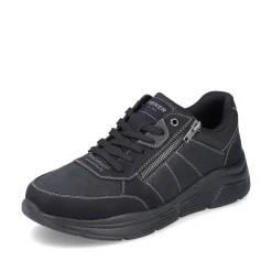 Rieker Herren Schnürschuhe asphaltschwarz