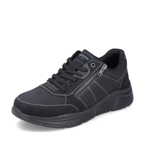 Rieker Herren Schnürschuhe asphaltschwarz