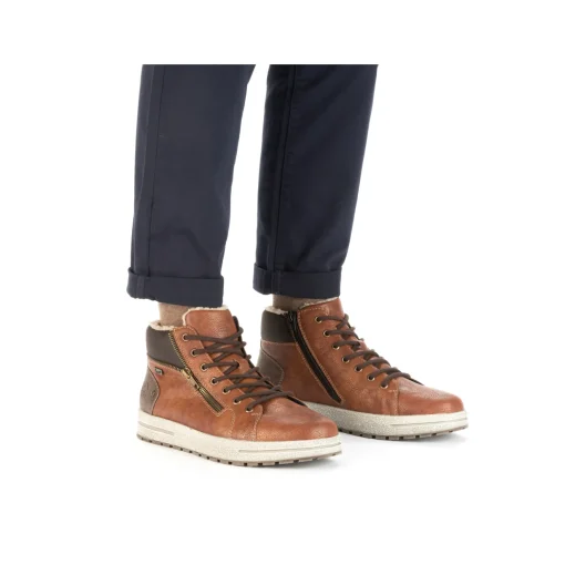 Rieker Herren Schnürschuhe karamellbraun