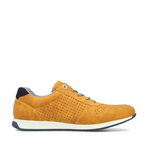 Rieker Herren Schnürschuhe sonnenblumengelb-marineblau