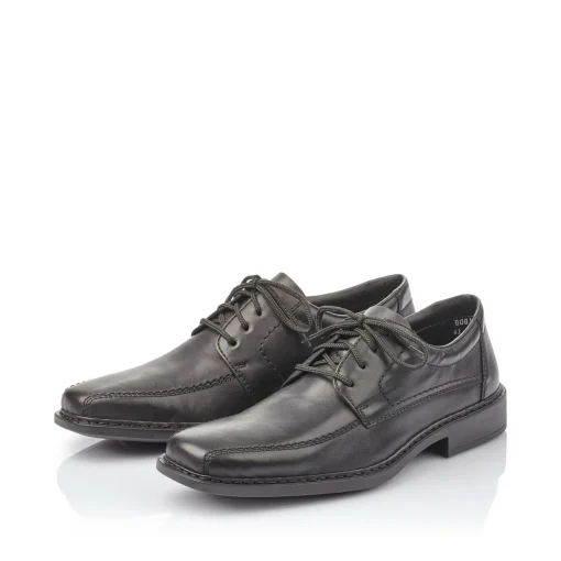 Rieker Herren Schnürschuhe nachtschwarz