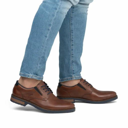 Rieker Herren Schnürschuhe nougatbraun