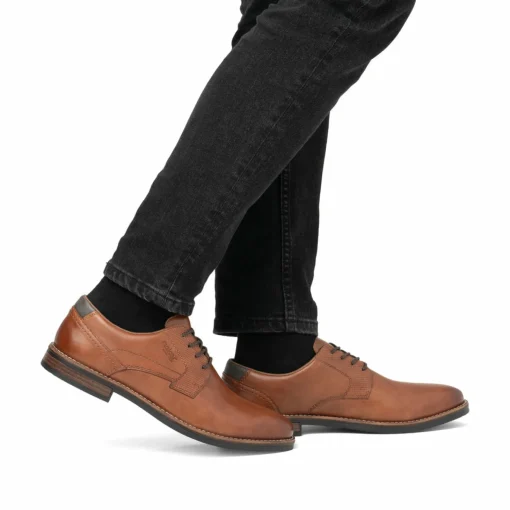 Rieker Herren Schnürschuhe karamellbraun