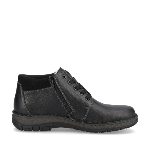 Rieker Herren Schnürschuhe graphitschwarz