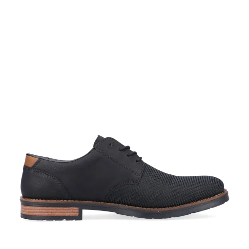 Rieker Herren Schnürschuhe graphitschwarz