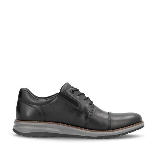 Rieker Herren Schnürschuhe stahlschwarz