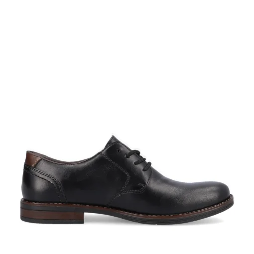 Rieker Herren Schnürschuhe mitternachtsschwarz