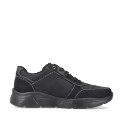 Rieker Herren Schnürschuhe asphaltschwarz