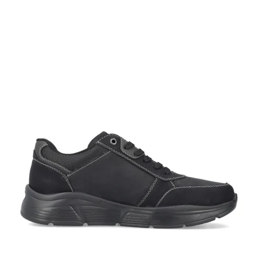 Rieker Herren Schnürschuhe asphaltschwarz
