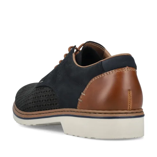 Rieker Herren Schnürschuhe stahlblau