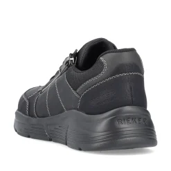 Rieker Herren Schnürschuhe asphaltschwarz