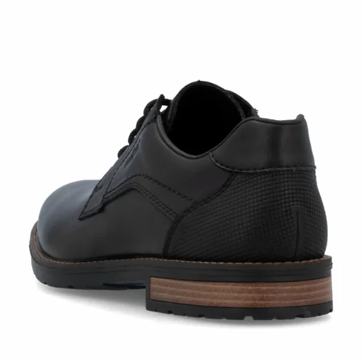 Rieker Herren Schnürschuhe glanzschwarz