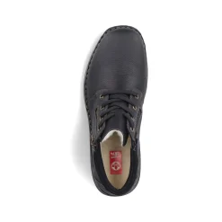 Rieker Herren Schnürschuhe asphaltschwarz