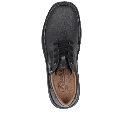 Rieker Herren Schnürschuhe nachtschwarz