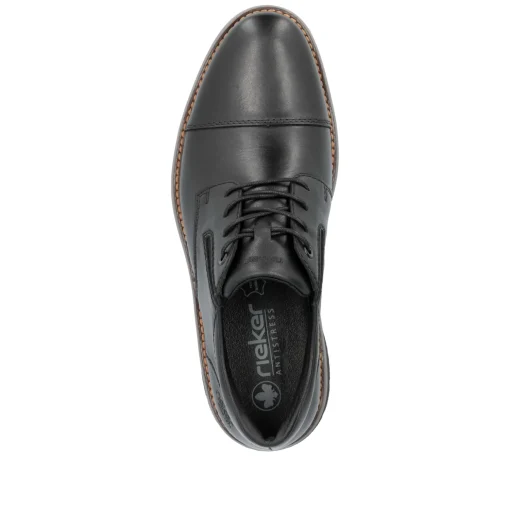 Rieker Herren Schnürschuhe stahlschwarz