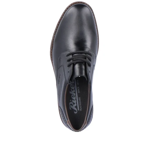 Rieker Herren Schnürschuhe mitternachtsschwarz
