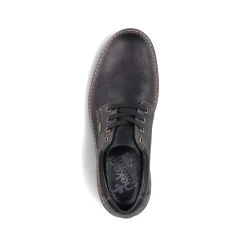Rieker Herren Schnürschuhe nachtschwarz