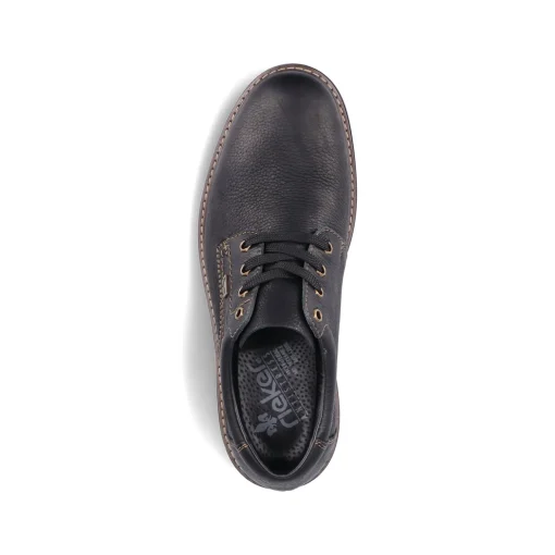 Rieker Herren Schnürschuhe nachtschwarz