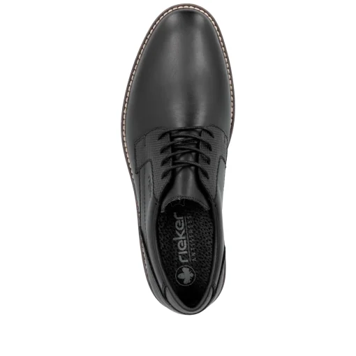 Rieker Herren Schnürschuhe nachtschwarz