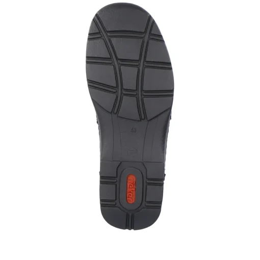 Rieker Herren Schnürschuhe asphaltschwarz