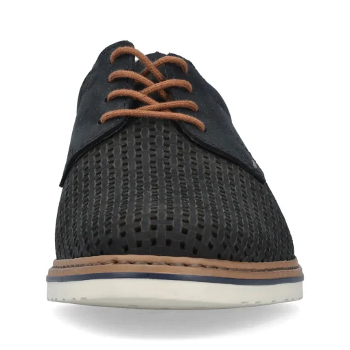 Rieker Herren Schnürschuhe stahlblau