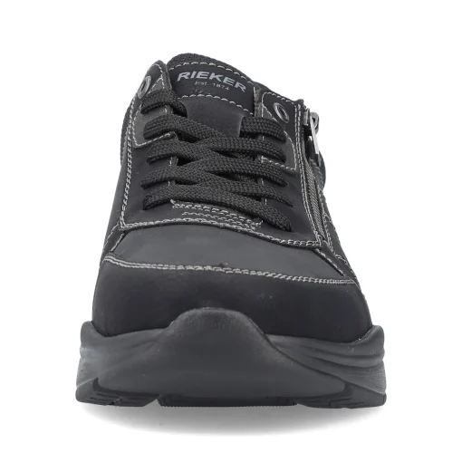 Rieker Herren Schnürschuhe asphaltschwarz