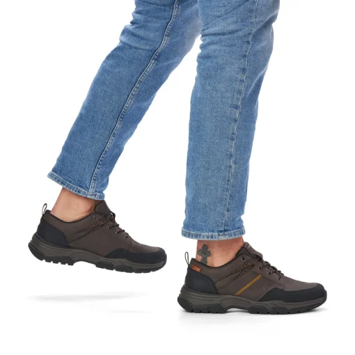 Rieker Herren Schnürschuhe nussbraun