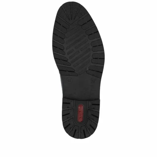 Rieker Herren Schnürschuhe glanzschwarz