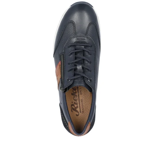 Rieker Herren Schnürschuhe ozeanblau