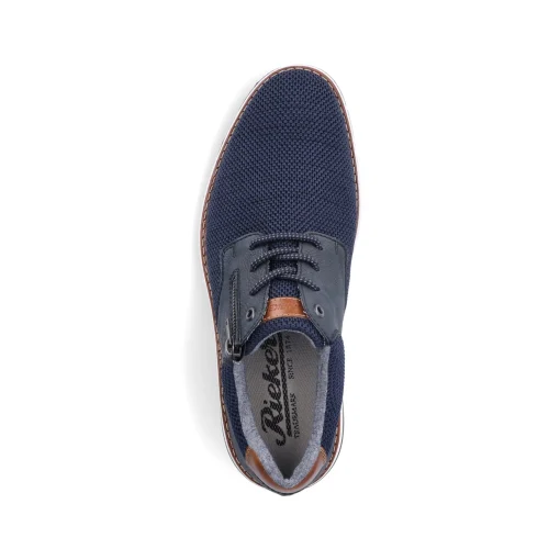 Rieker Herren Schnürschuhe azurblau