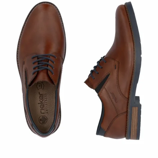 Rieker Herren Schnürschuhe nougatbraun