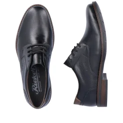 Rieker Herren Schnürschuhe mitternachtsschwarz