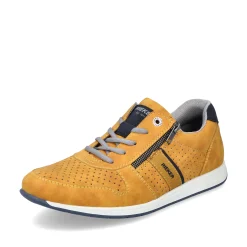 Rieker Herren Schnürschuhe sonnenblumengelb-marineblau