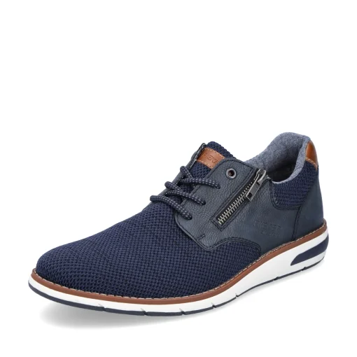 Rieker Herren Schnürschuhe azurblau