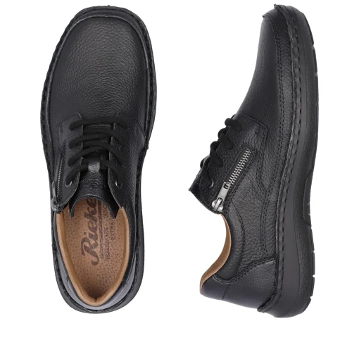 Rieker Herren Schnürschuhe nachtschwarz