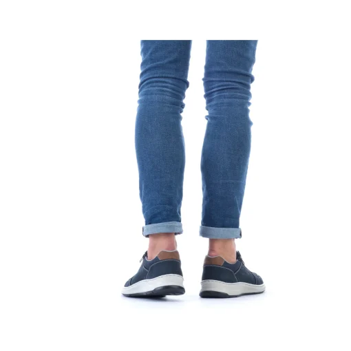 Rieker Herren Schnürschuhe ozeanblau