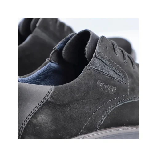 Rieker Herren Schnürschuhe tiefschwarz