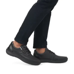 Rieker Herren Schnürschuhe nachtschwarz