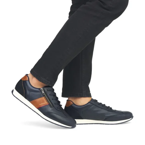 Rieker Herren Schnürschuhe ozeanblau
