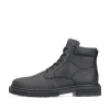 Rieker Herren Schnürstiefel mattschwarz