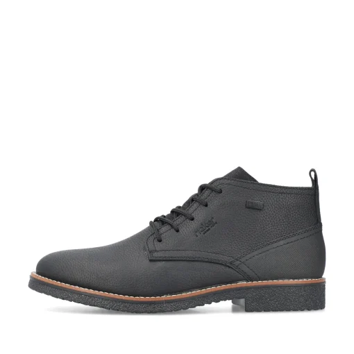 Rieker Herren Schnürstiefel graphitschwarz