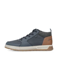 Rieker Herren Schnürstiefel atlantikblau