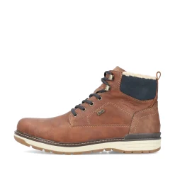 Rieker Herren Schnürstiefel fuchsbraun
