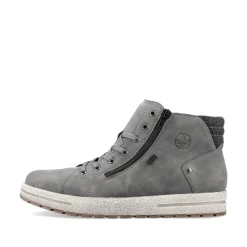 Rieker Herren Schnürstiefel stahlgrau