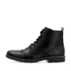 Rieker Herren Schnürstiefel graphitschwarz